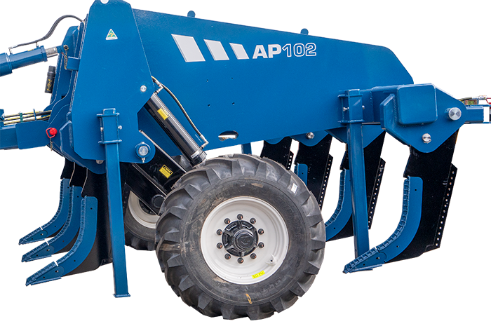 Agrowplow AP102 deep ripper with heavy-duty points and shinguards