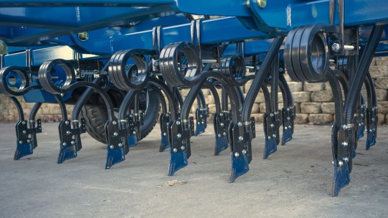Agrowdrill 425 coil tyne undercarriage on a AD240 seed drill