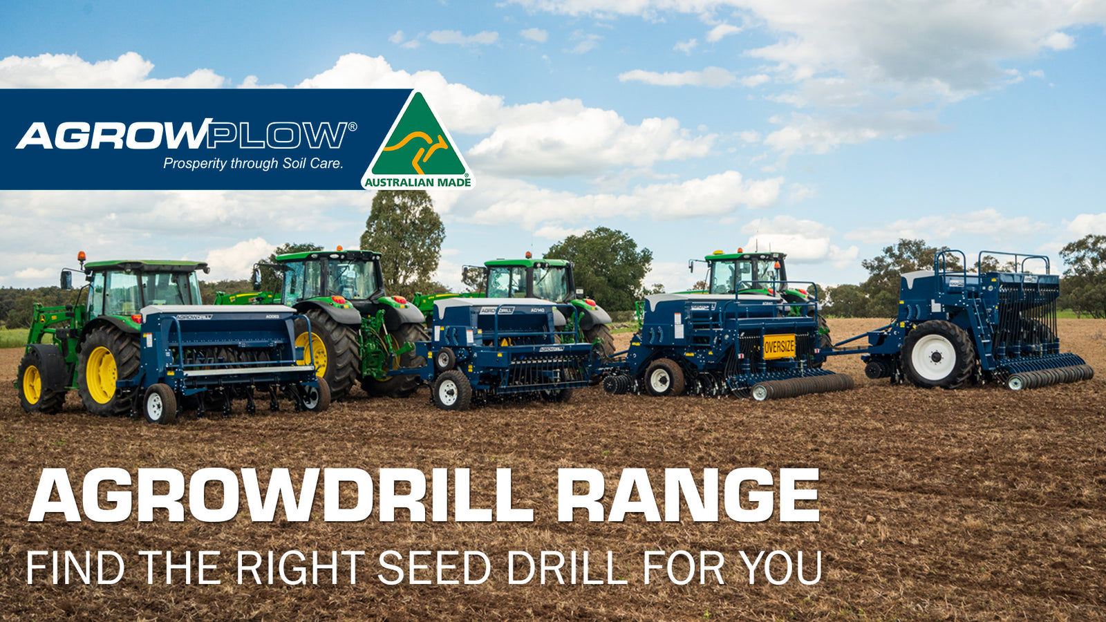 Find the right seed drill for you with the Agrowdrill Range