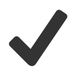 Black checkmark