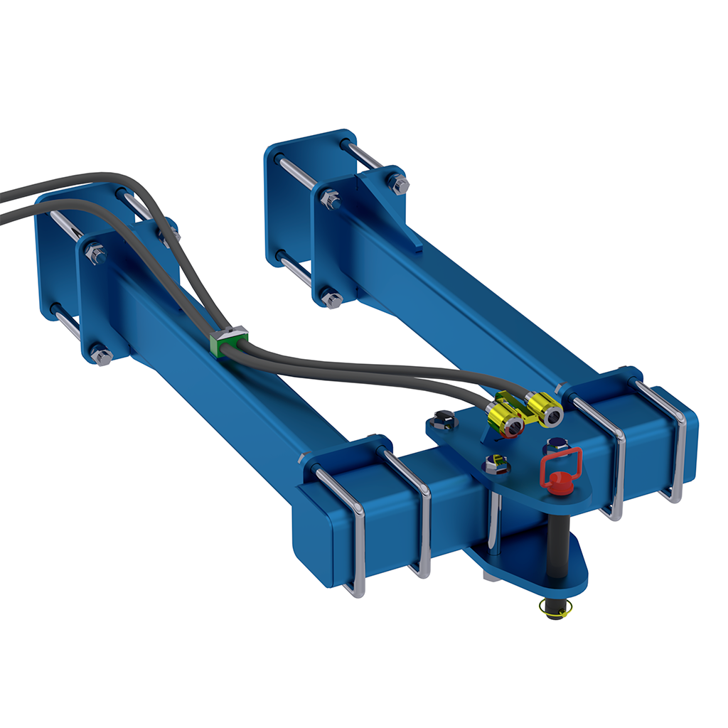Agrowplow Rear Tow Hitch with Hydraulic Lines