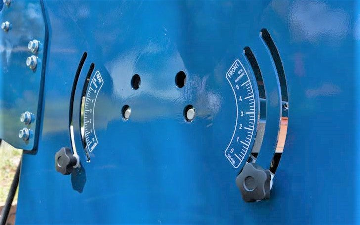 Recommended restrictor and gate settings