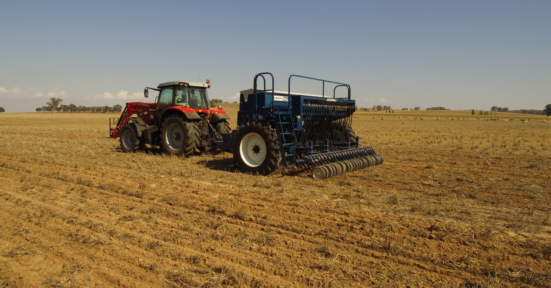 551 tyne Agrowdill undercarriage on AD730 seed drill