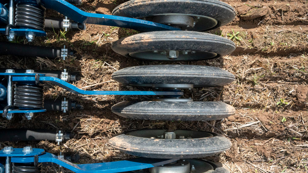 Presswheels can be installed on seed drills to close the furrow