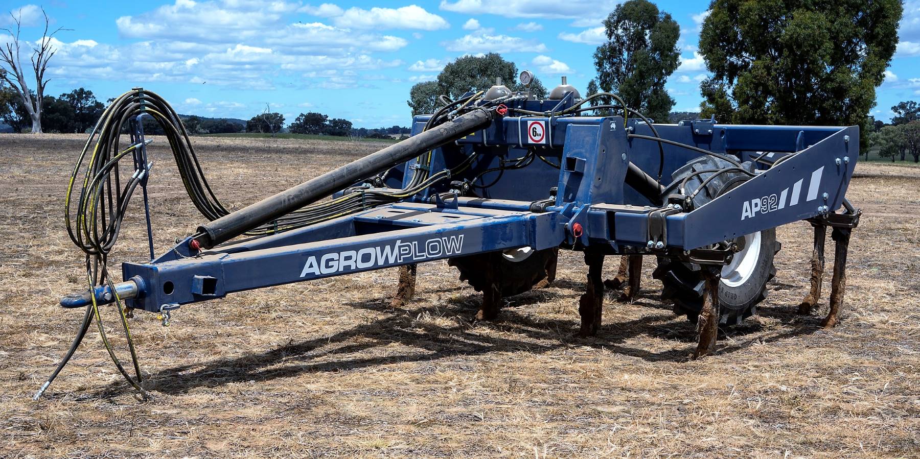 Agrowplow AP92 7 Shank Plough can rip up to 600mm depths