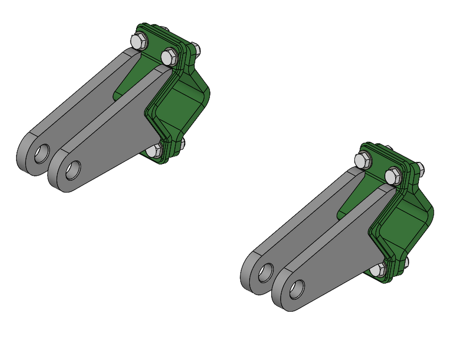 Bottom Tow Lug - 3 Pont Assembly Kit (Pair)