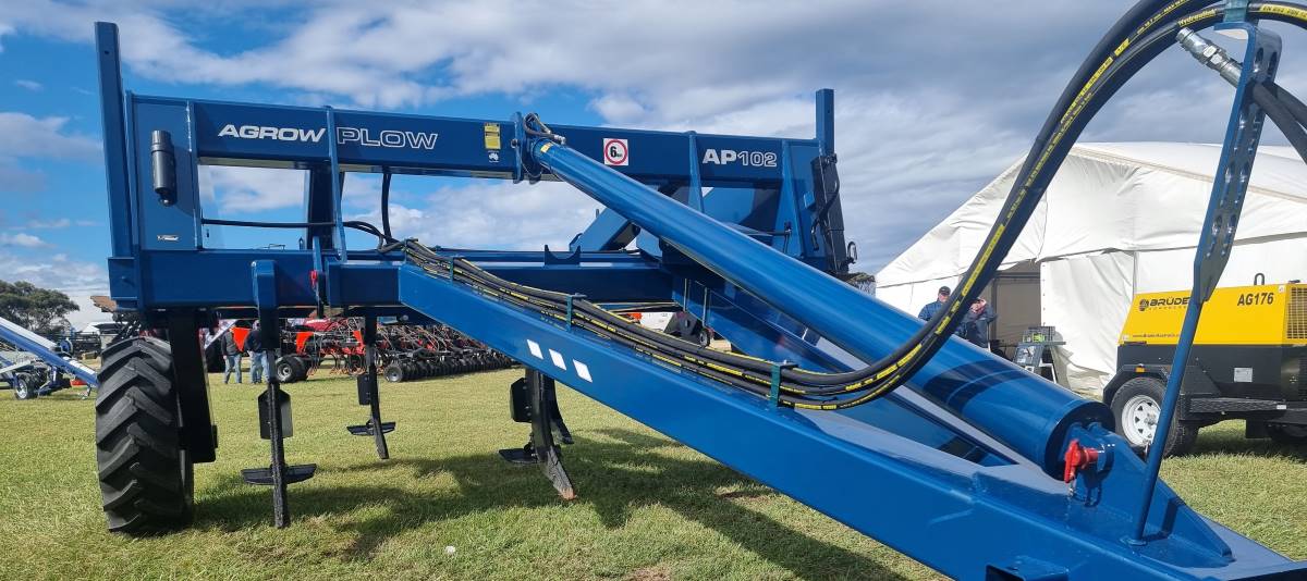 Agrowplow AP102 plough at Eyre Peninsula field day 2022