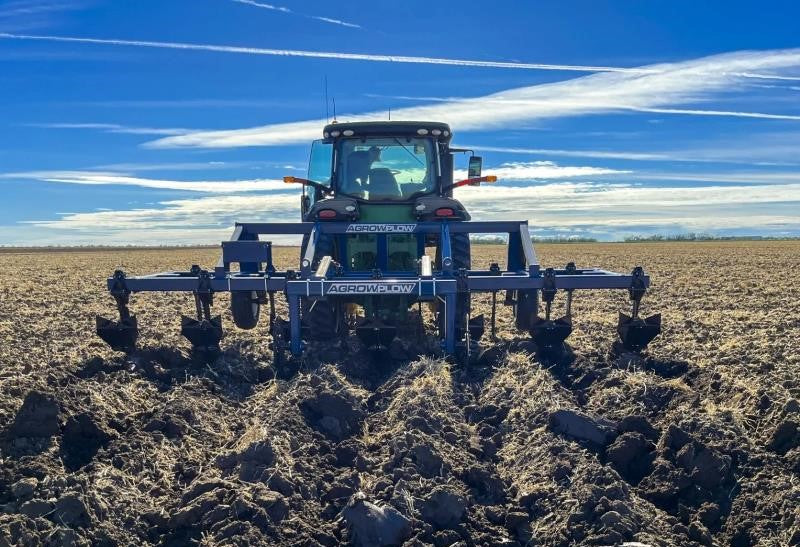 CP62 Cotton Plough creating hills and furrows cotton farming NSW