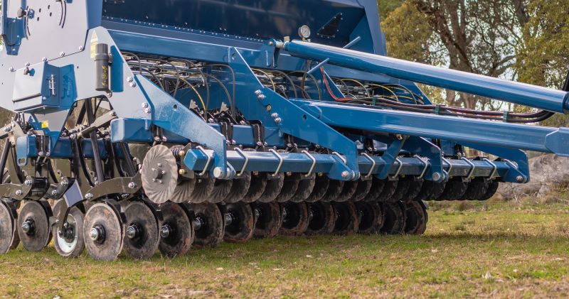 Raised Coulters on Disc Seeder