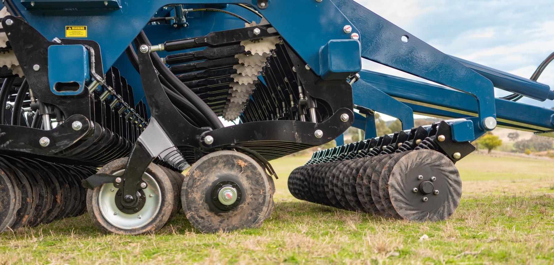 Coulters on a Double Disc Seed Drill