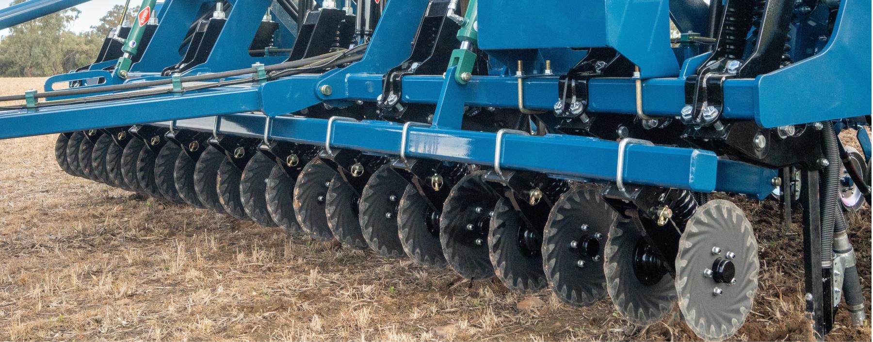 Coulters on a Tyned Agrowdrill Seed Drill