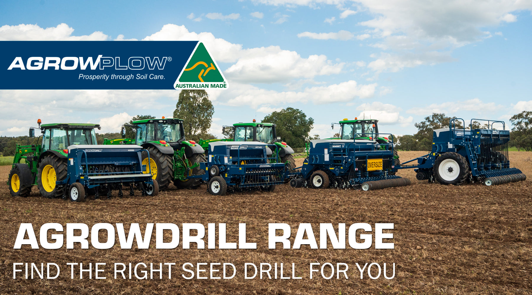 Find the right seed drill for you with the Agrowdrill Range