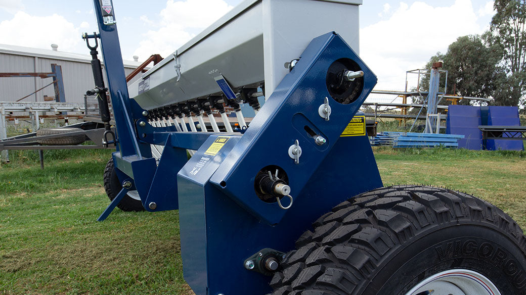 The simple design of the Agrowdrill Pasture Seeder 