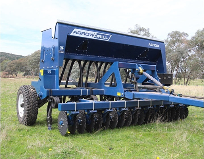 AD140 seed drill in paddock